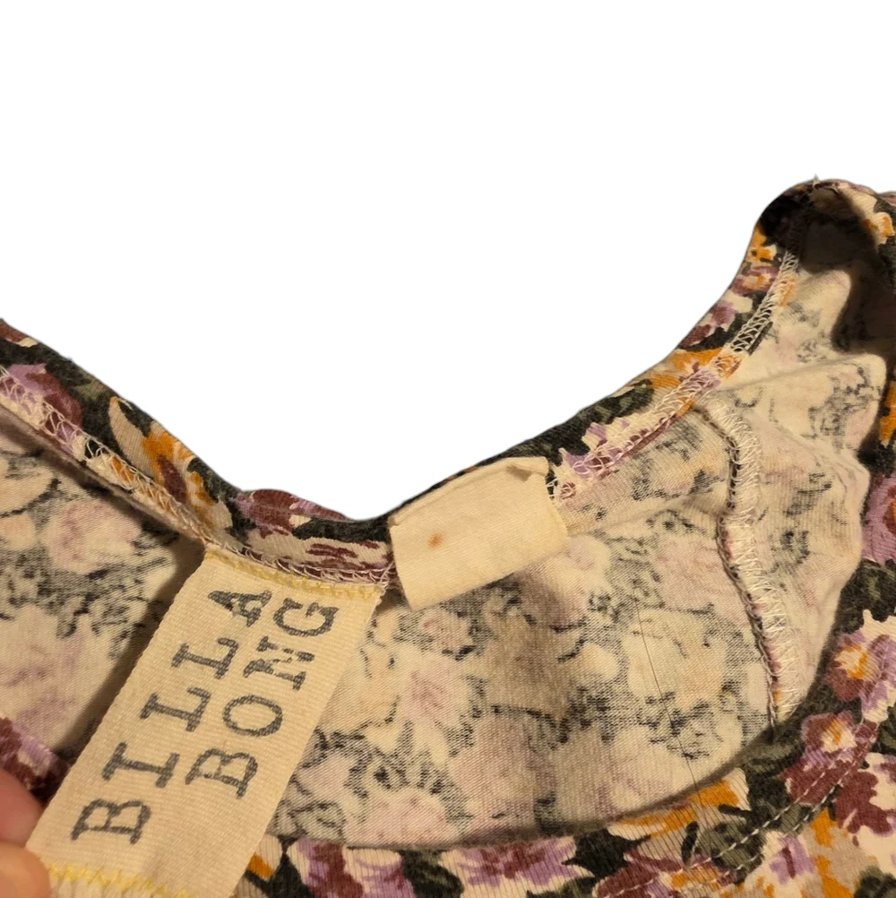 Billabong Vintage Floral Print Longsleeve Bodycon Mini Dress Size S - Picture 2 of 5